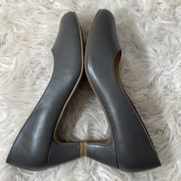 JOURNEE COLLECTION Luu Round Toe Pumps Mini Heel Grey Size 10 NEW - Picture 9 of 16